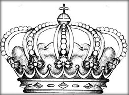 Diseño de Corona Real.  Se hizo para un regalo a SS.AA.RR. Príncipes de Asturias